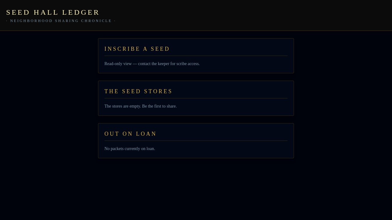 Seed Library